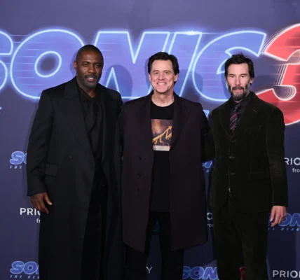 Bộ ba anh tài Idris Elba, Jim Carrey và Keanu Reeves hội ngộ tại sự kiện