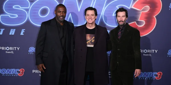 Bộ ba anh tài Idris Elba, Jim Carrey và Keanu Reeves hội ngộ tại sự kiện